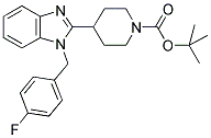 4-[1-(4-FLUORO-BENZYL)-1H-BENZOIMIDAZOL-2-YL]-PIPERIDINE-1-CARBOXYLIC ACID ACID TERT-BUTYL ESTER 结构式