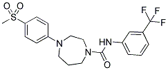 4-(4-METHANESULFONYL-PHENYL)-[1,4]DIAZEPANE-1-CARBOXYLIC ACID (3-TRIFLUOROMETHYL-PHENYL)-AMIDE 结构式