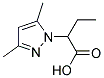 2-(3,5-DIMETHYL-PYRAZOL-1-YL)-BUTYRIC ACID 结构式