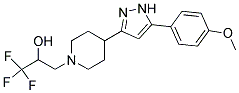 1,1,1-TRIFLUORO-3-(4-[5-(4-METHOXYPHENYL)-1H-PYRAZOL-3-YL]PIPERIDINO)-2-PROPANOL 结构式