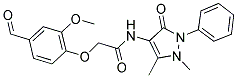 N-(1,5-DIMETHYL-3-OXO-2-PHENYL-2,3-DIHYDRO-1H-PYRAZOL-4-YL)-2-(4-FORMYL-2-METHOXYPHENOXY)ACETAMIDE 结构式