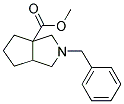 2-BENZYL-HEXAHYDRO-CYCLOPENTA[C]PYRROLE-3A-CARBOXYLIC ACID METHYL ESTER 结构式