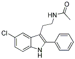 N-[2-(5-CHLORO-2-PHENYL-1H-INDOL-3-YL)ETHYL]ACETAMIDE 结构式
