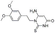 6-AMINO-1-[2-(3,4-DIMETHOXY-PHENYL)-ETHYL]-2-THIOXO-2,3-DIHYDRO-1H-PYRIMIDIN-4-ONE 结构式