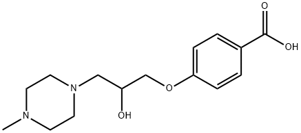 4-(2-羟基-3-(4-甲基哌嗪-1-基)丙氧基)苯甲酸 结构式