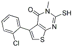 5-(2-CHLOROPHENYL)-2-MERCAPTO-3-METHYLTHIENO[2,3-D]PYRIMIDIN-4(3H)-ONE 结构式