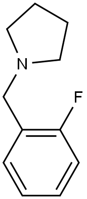 1-(2-FLUOROBENZYL)PYRROLIDINE 结构式