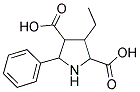 3-ETHYL-5-PHENYL-2,4-PYRROLIDINEDICARBOXYLIC ACID 结构式