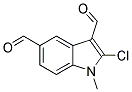 2-CHLORO-1-METHYL-1H-INDOLE-3,5-DICARBALDEHYDE 结构式