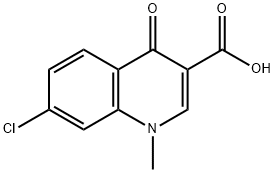 7-氯-1-甲基-4-氧代-1,4-二氢喹啉-3-羧酸 结构式