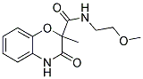N-(2-Methoxyethyl)-2-methyl-3-oxo-3,4-dihydro-2H-1,4-benzoxazine-2-carboxamide 结构式