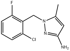 1-(2-氯-6-氟苄基)-5-甲基-1,2-二氢-3H-吡唑-3-亚胺 结构式