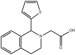 1-(2-THIENYL)-3,4-DIHYDROISOQUINOLIN-2(1H)-YL]ACETIC ACID 结构式