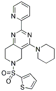 4-PIPERIDIN-1-YL-2-PYRIDIN-2-YL-6-(THIOPHENE-2-SULFONYL)-5,6,7,8-TETRAHYDRO-PYRIDO[4,3-D]PYRIMIDINE 结构式