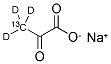 丙酮酸-3-13C,D3 钠盐 结构式