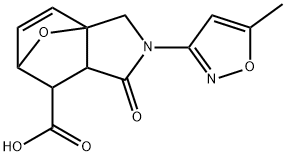 3-(5-METHYL-ISOXAZOL-3-YL)-4-OXO-10-OXA-3-AZA-TRICYCLO[5.2.1.0(1,5)]DEC-8-ENE-6-CARBOXYLIC ACID 结构式