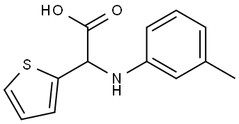 Thiophen-2-yl-m-tolylamino-acetic acid 结构式