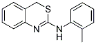 (4H-Benzo[d][1,3]thiazin-2-yl)-o-tolyl-amine 结构式