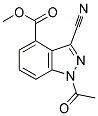 METHYL 1-ACETYL-3-CYANO-4-INDAZOLECARBOXYLATE 结构式