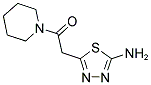 2-(5-AMINO-[1,3,4]THIADIAZOL-2-YL)-1-PIPERIDIN-1-YL-ETHANONE 结构式