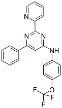 6-PHENYL-2-PYRIDIN-2-YL-N-[4-(TRIFLUOROMETHOXY)PHENYL]PYRIMIDIN-4-AMINE 结构式