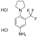 4-(1-PYRROLIDINYL)-3-(TRIFLUOROMETHYL)BENZENAMINE DIHYDROCHLORIDE 结构式