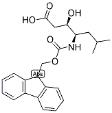 (3R,4R)-4-(FMOC-AMINO)-3-HYDROXY-6-METHYLHEPTANOIC ACID 结构式
