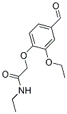 2-(2-ETHOXY-4-FORMYLPHENOXY)-N-ETHYLACETAMIDE 结构式
