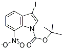 3-IODO-7-NITROINDOLE-1-CARBOXYLIC ACID TERT-BUTYL ESTER 结构式