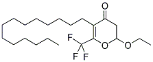 2-Ethoxy-5-tetradecyl-6-trifluoromethyl-2,3-dihydro-pyran-4-one 结构式