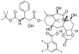 DOCETAXEL, [2-BENZOYL 2,3,5-3H] 结构式