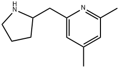 2,4-DIMETHYL-6-(2-PYRROLIDINYLMETHYL)PYRIDINE 结构式