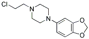 1-Benzo[1,3]dioxol-5-yl-4-(2-chloro-ethyl)-piperazine 结构式