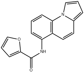 N-PYRROLO[1,2-A]QUINOLIN-6-YL-2-FURAMIDE 结构式