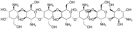 ALPHA-1,4-D-GALACTOSAMINE HEPTAMER 结构式