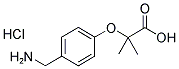 2-[4-(Aminomethyl)phenoxy]-2-methylpropionic acid hydrochloride 结构式