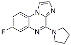 7-FLUORO-4-PYRROLIDIN-1-YLIMIDAZO[1,2-A]QUINOXALINE 结构式