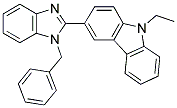 3-(1-BENZYL-1H-BENZOIMIDAZOL-2-YL)-9-ETHYL-9H-CARBAZOLE 结构式