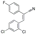 E-ALPHA-(4-FLUOROPHENYL)-2,4-DICHLOROCINNAMONITRILE 结构式