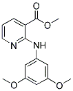 METHYL-2-(3,5-DIMETHOXYPHENYLAMINO) NICOTINATE 结构式