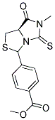 METHYL 4-[(7AR)-6-METHYL-7-OXO-5-THIOXOTETRAHYDRO-1H-IMIDAZO[1,5-C][1,3]THIAZOL-3-YL]BENZOATE 结构式