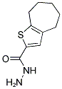 5,6,7,8-TETRAHYDRO-4H-CYCLOHEPTA[B]THIOPHENE-2-CARBOXYLIC ACID HYDRAZIDE 结构式