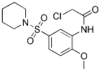 2-CHLORO-N-[2-METHOXY-5-(PIPERIDINE-1-SULFONYL)-PHENYL]-ACETAMIDE 结构式