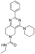 2-PHENYL-4-PIPERIDIN-1-YL-7,8-DIHYDRO-5H-PYRIDO[4,3-D]PYRIMIDINE-6-CARBOXYLIC ACID ETHYLAMIDE 结构式