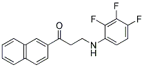 1-(2-NAPHTHYL)-3-(2,3,4-TRIFLUOROANILINO)-1-PROPANONE 结构式