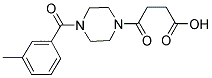 4-[4-(3-METHYLBENZOYL)PIPERAZIN-1-YL]-4-OXOBUTANOIC ACID 结构式