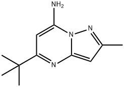 5-TERT-BUTYL-2-METHYLPYRAZOLO[1,5-A]PYRIMIDIN-7-AMINE 结构式