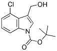 4-CHLORO-3-HYDROXYMETHYLINDOLE-1-CARBOXYLIC ACID TERT-BUTYL ESTER 结构式