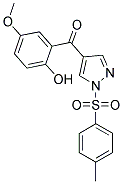 (2-HYDROXY-5-METHOXY-PHENYL)-[1-(TOLUENE-4-SULFONYL)-1H-PYRAZOL-4-YL]-METHANONE 结构式