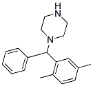 1-[(2,5-DIMETHYLPHENYL)(PHENYL)METHYL]PIPERAZINE 结构式